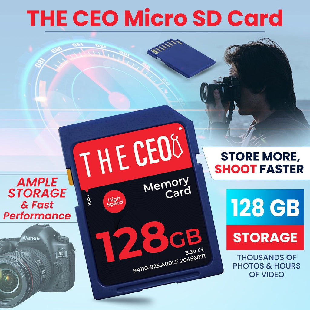 128G SD Memory Card Ultra SDHC UHS-I 90MB/s, C10, U1, Full HD, SD Card
