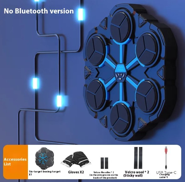 Bluetooth music boxing target machine with gloves and accessories listed