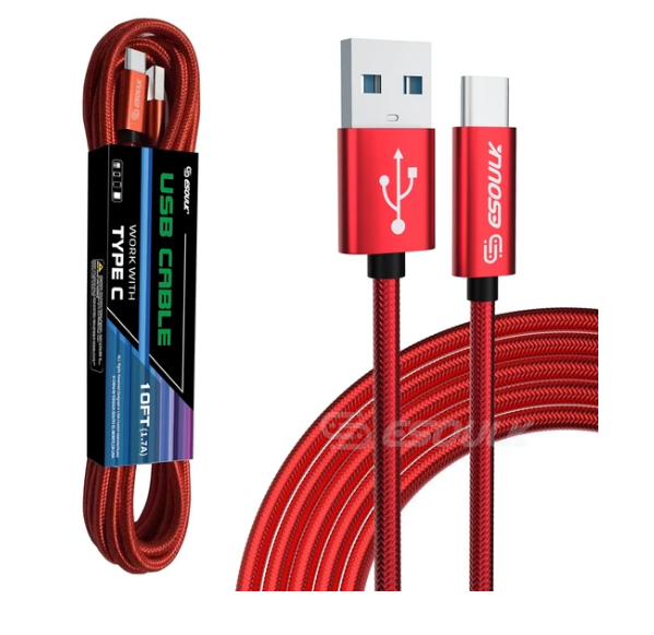 Android Type-C 10FT USB Cable1.7A