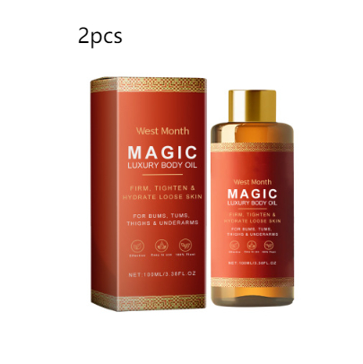 Two-pack of soothing body oil with box