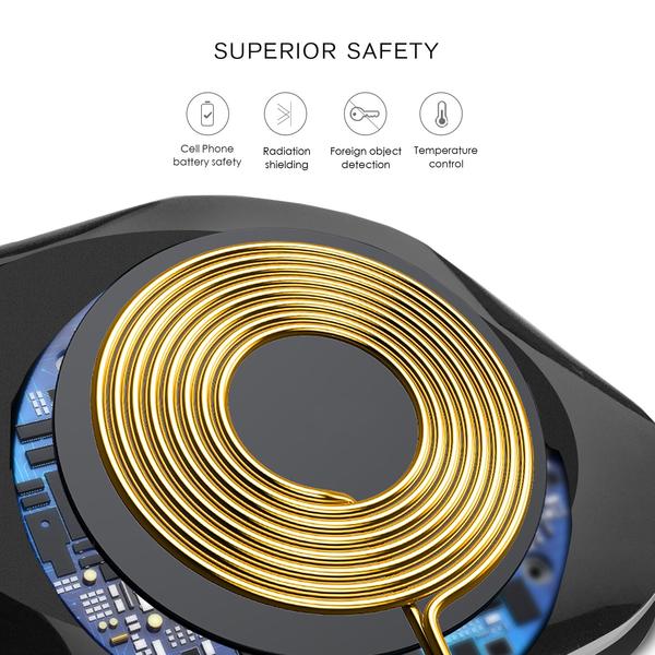 Esoulk QI Certified 10W Wireless Charging Fast Charger Pad